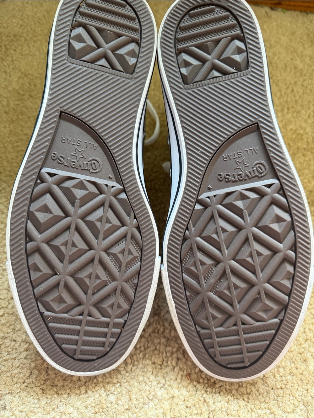 Converse Metallic Silver High-Top Sneakers - Picture 4 of 7
